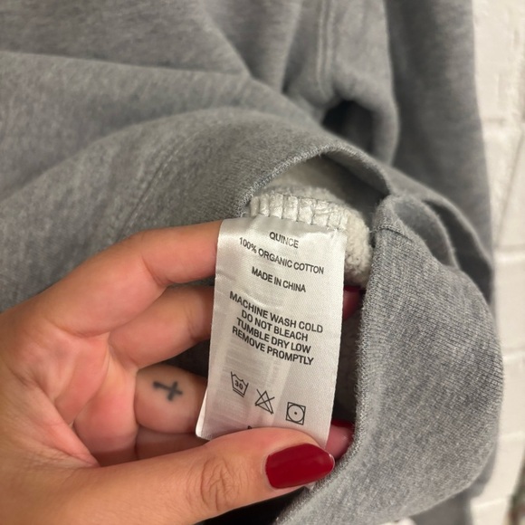 Quince heavy weight fleece boyfriend pullover - Picture 4 of 6